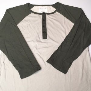 NWOT - On The Byas Baseball Scallop Tee